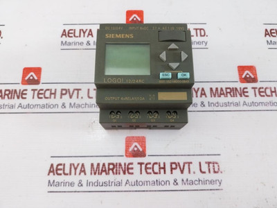 Siemens Logo 6Ed1 052-1Md00-0Ba5 Logic Mod Display Controller Dc 12/24Rc