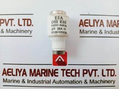 Eia Diii E33 Bottle Fuse 500V~50Ka 35A - Used Eia Diii E33 Bottle Fuse 500V~50Ka 35A - Used