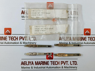 Com-03700-5 Spring Set For F-relay Feeder Protection - Used Com-03700-5 Spring Set For F-relay Feeder Protection - Used