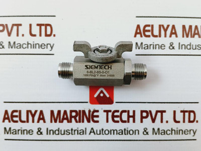 Siemtech 6-bl2-8S-0-o1 Ball Valve W/ Locking Handle 1000Psi 316 Stainless Steel 