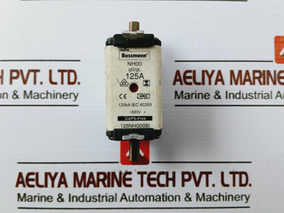 Cooper Bussmann 125Nhg00Bi Nh Fuse Square Type Gg/Gl 125A 120Ka - Used