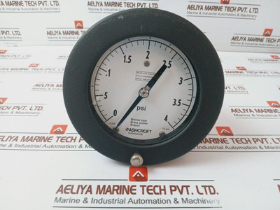 Ashcroft Duragauge 250-1709A Receiver Gauge 0-4 Psi - Refurbished Ashcroft Duragauge 250-1709A Receiver Gauge 0-4 Psi - Refurbished