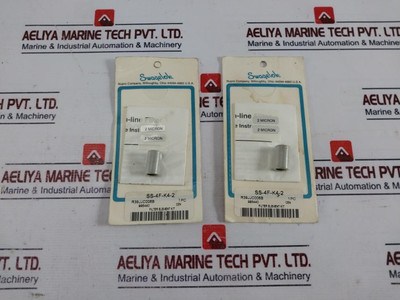 Lot Of 2X Swagelok Ss-4F-k4-2 Micron Filter Element Kit 2 R39Jjc006B - New