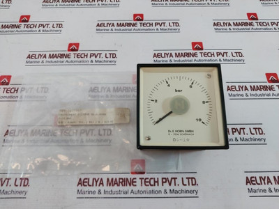 Dr. E. Horn Ea 96X96.2 S Speed Indicator Instrument 0-10 Bar - New