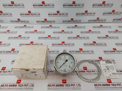 Wika 233.50.100 Pressure Gauge 0-6 Bar Liquid Filled 100Mm 316L