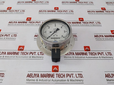 Wika En 837-1 Pressure Gauge 0-6 Bar 316L 1/2"Bsp - New Wika En 837-1 Pressure Gauge 0-6 Bar 316L 1/2"Bsp - New