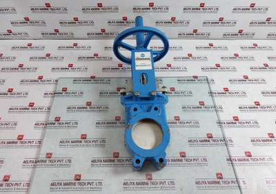 Orbinox Ex04 Knife Gate Valve Dn100 With Handwheel Actuator Gjl250