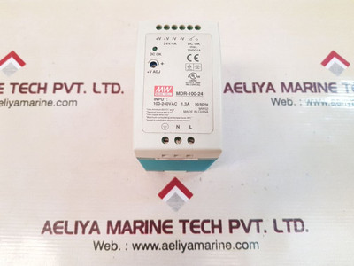Mean Well MDR-100-24 Power Supply, MW02, 24V/4A - Made in China Mean Well MDR-100-24 Power Supply, MW02, 24V/4A - Made in China