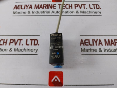 Festo Sde5-d10-o-q6E-p-k Pressure Sensor 0-10 Bar 15-30Vdc - Used