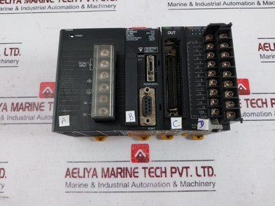 Omron Cj1W-pd025, Cj1M-cpu11, Cj1W-ic101, Cj1W-id211 Plc Module Rack - Used