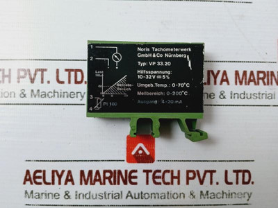 Noris Tachometerwerk Vp 33.20 Transducer 10-32V 4-20Ma - Used Noris Tachometerwerk Vp 33.20 Transducer 10-32V 4-20Ma - Used