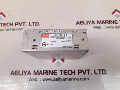 MW S-15-24 Power Supply - Input 100-120VAC 0.35A 200-240VAC 0.17A MW S-15-24 Power Supply - Input 100-120VAC 0.35A 200-240VAC 0.17A