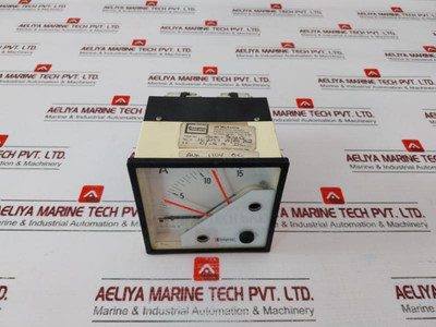 Crompton 244-302G Ammeter, 0-15 A Dc, 110 V Ac, R-15 Relay - New Crompton 244-302G Ammeter, 0-15 A Dc, 110 V Ac, R-15 Relay - New