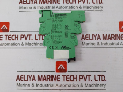 Phoenix Contact Plc-bpt-24Dc/21 Relay Base With Relay 2961105 24Vdc 250Vac/6A - New Phoenix Contact Plc-bpt-24Dc/21 Relay Base With Relay 2961105 24Vdc 250Vac/6A - New
