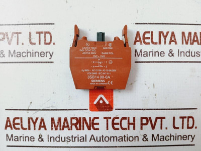 Siemens 3Sb1400-0A Auxiliary Contact Block Ac-15 6A/230V Iec 947-5-1 A600 P600 - Used Siemens 3Sb1400-0A Auxiliary Contact Block Ac-15 6A/230V Iec 947-5-1 A600 P600 - Used