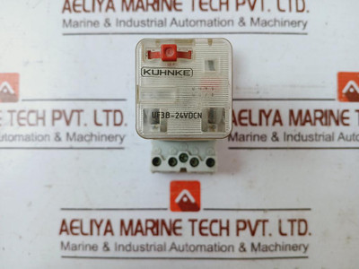 Kuhnke Uf3B-24Vdcn Power Relay With Base 6A 10A Iec 255-1-00 1500Va