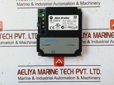 Allen-bradley 20-comm-e Ethernet Adapter Module Ser B 5Vdc 350Ma 10/100 Mbps - Used