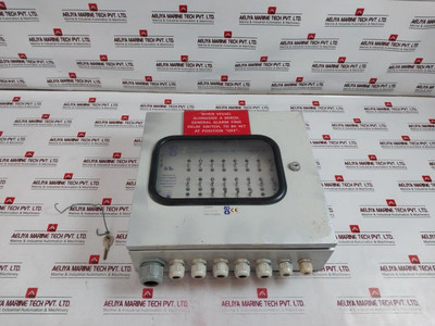 Ed Ed816 Fire Detector Panel W/ Camlock Cabinet+Key Control Switch Led Indicator - Used