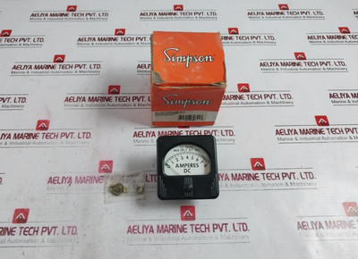 Simpson M-10485-5 Panel Meter S09777Au Fs=50Mv - New Simpson M-10485-5 Panel Meter S09777Au Fs=50Mv - New