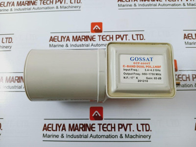 Gossat C-band Dual Polarization Lnbf Gcf-2009T 3.4 Ghz To 4.2 Ghz 65Db 201210 - New Gossat C-band Dual Polarization Lnbf Gcf-2009T 3.4 Ghz To 4.2 Ghz 65Db 201210 - New