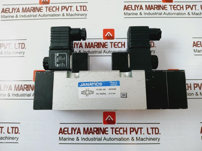 Janatics Dc24W Pneumatic Solenoid Valve Cs70009, 24V Dc - Used Janatics Dc24W Pneumatic Solenoid Valve Cs70009, 24V Dc - Used