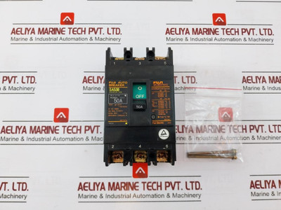 Fuji Sa53B Molded Case Circuit Breaker 3P 50A 41-21742 Ac220V 10Ka Ac 690V 8Kv - Used Fuji Sa53B Molded Case Circuit Breaker 3P 50A 41-21742 Ac220V 10Ka Ac 690V 8Kv - Used