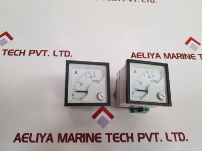 Set of 3x Frer ammeter 0 to 80a