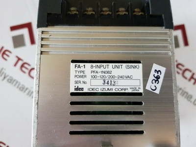 Idec pfa-1n082 8-input unit - Used Idec pfa-1n082 8-input unit - Used