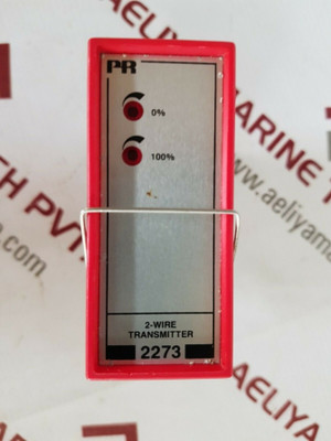 Pr Electronics 2273 2-wire Programmable Transmitter Temp.Range -50 -+50'c Pr Electronics 2273 2-wire Programmable Transmitter Temp.Range -50 -+50'c