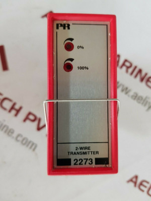 Pr Electronics 2273 2-wire Programmable Transmitter 4-20Ma Pt 100
