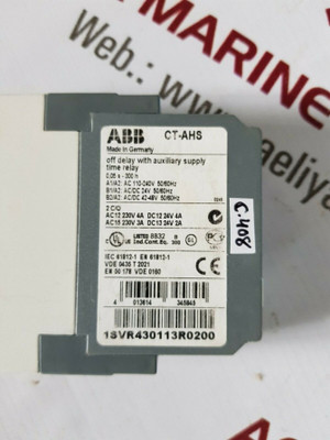 Abb ct-ahs off delay with auxiliary supply time relay - New Abb ct-ahs off delay with auxiliary supply time relay - New