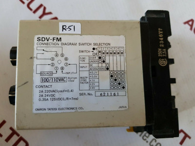 Omron sdv-fm6 voltage sensor used - Used Omron sdv-fm6 voltage sensor used - Used