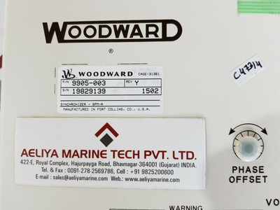 Woodward 9905-003 spm-a synchronizer rev. y - Used Woodward 9905-003 spm-a synchronizer rev. y - Used