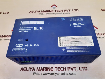 Seg BL18-400-24 charger, power protection, 3x400VAC input. Seg BL18-400-24 charger, power protection, 3x400VAC input.