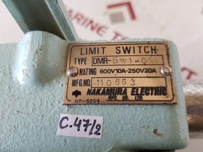 Nakamura Dmr-bw1-02 Limit Switch 600V 10A-250V20A - New Nakamura Dmr-bw1-02 Limit Switch 600V 10A-250V20A - New