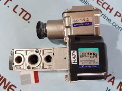 Nihon Seiki Bn-7V43Gt-8 Solenoid Valve 50Hz