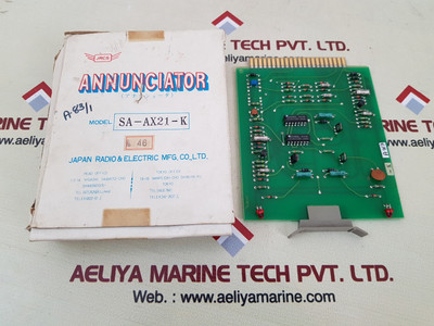 Jrcs Sa-ax21-k Annunciator - New