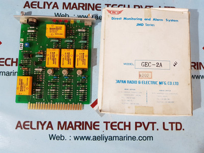 Jrcs Gec-2A Jmd Series Direct Monitoring And Alarm System