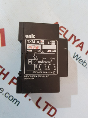 Brodersen Unic txm on delay electronic timer - Used Brodersen Unic txm on delay electronic timer - Used
