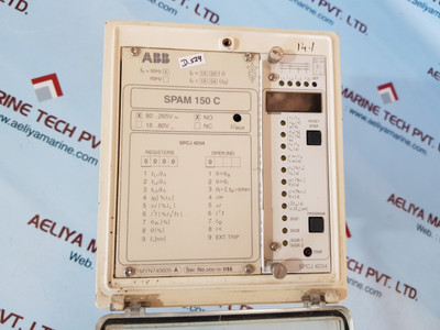 Abb Spam 150 C Motor Protection Relay 1Myn745605-a Spcj 4D34 - Used Abb Spam 150 C Motor Protection Relay 1Myn745605-a Spcj 4D34 - Used