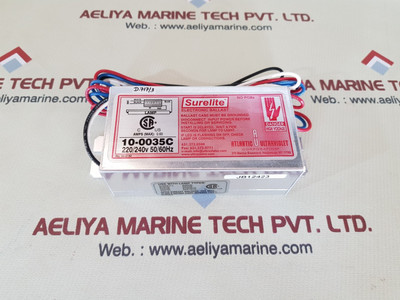 Atlantic ultraviolet 10-0035c Surelite jb12423 for uv lamps - Used