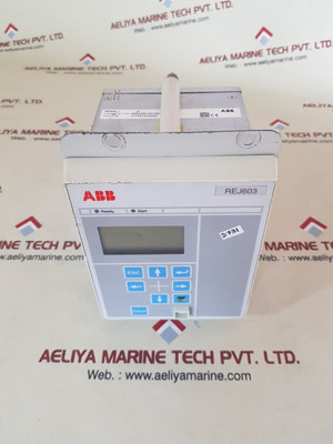 Abb Rej603 Self-powered Feeder Protection Relay 1Vyv91248286