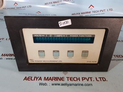 Power Measurement Power Meter 3710 Acm Rev:B - Used Power Measurement Power Meter 3710 Acm Rev:B - Used