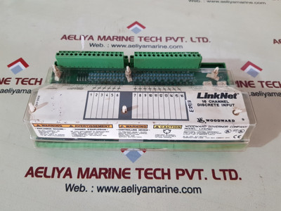 Woodward 9905-971 Linknet 16 Channel Discrete Input Module Rev J 18-32Vdc 14.2W Woodward 9905-971 Linknet 16 Channel Discrete Input Module Rev J 18-32Vdc 14.2W