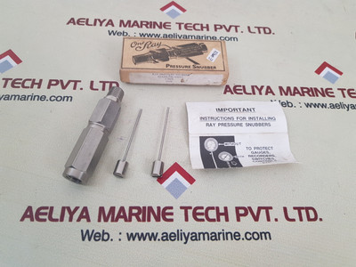 One Ray 1/4 pipe stainless steel pressure snubber 010s - New One Ray 1/4 pipe stainless steel pressure snubber 010s - New