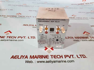 Shinko Amr Turbine Rotor Excessive Axial Displacement Trip Relay - Used Shinko Amr Turbine Rotor Excessive Axial Displacement Trip Relay - Used
