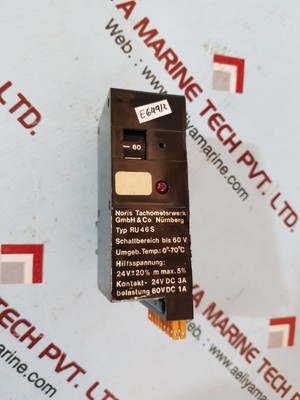 Noris Tachometerwerk Ru 46 S Module Kontakt 24V Dc 3A