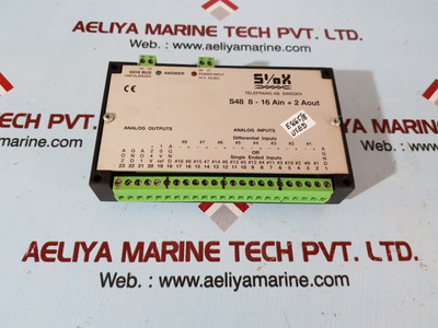 Siox s48 8-16 ain+2 aout analog input output module - Used Siox s48 8-16 ain+2 aout analog input output module - Used