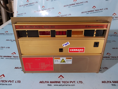 Servoteknikk mbs-802 fire alarm panel - Used Servoteknikk mbs-802 fire alarm panel - Used
