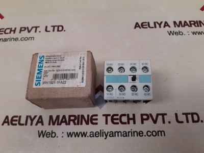 Siemens 3rh1921-1fa22 block, 10A/240V, 2s+2o/2no+2nc, 80gm Siemens 3rh1921-1fa22 block, 10A/240V, 2s+2o/2no+2nc, 80gm